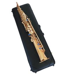 Marque professionnelle JUPITER JPS 547GL B (B) Tune Saxophone Soprano Boutons de perles plaqués or Instruments de musique de qualité Sax pour étudiants