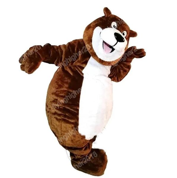 Disfraz de Mascota de oso pardo profesional, vestido de fiesta elegante de Navidad y Halloween, traje de personaje de dibujos animados, traje de carnaval Unisex para adultos