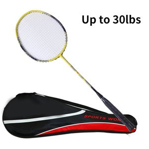 Professionele Carbon Fiber Belt Line Badminton Racket Full Carbon Fiber Versterkte 5U Racket Tot 30LBS Met Geweven Tas G5 240304