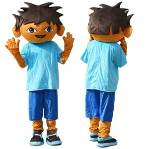 Professionele cartoon jongen mascottekostuums volwassen wandelprestaties kleding kinderdag carnaval feest anime prestatie rekwisieten