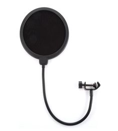 Pince professionnelle sur Microphone, filtre Pop, double couche, protection contre les pulvérisations d'enregistrement, écran à Double maille, pare-brise Studio5708680