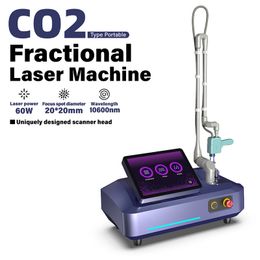 Laser CO2 professionnel pour les cicatrices d'acné Skin Resurfaçage Machine Salon Utiliser 60 W Power CO2 Laser Cutter acné Retrait de beauté Machine de beauté FDA