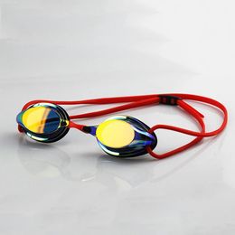 Competition professionnelle Goggles de natation placage anti-buas étanche UV Protection de silice Gel Gel Plongés Racing Spectacles 240412