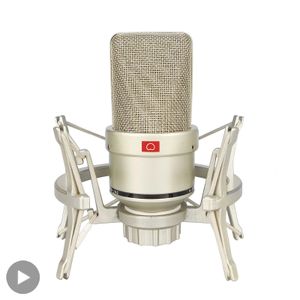 Microphone à condensateur professionnel Studio pour PC ordinateur portable micro karaoké chant Streaming filaire Mikrofon Mike Sound Microphn 240110