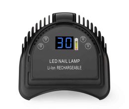 Professionele draadloze LED -nagellamp 64W UV -nagellamp oplaadbaar met batterijontwerp UV -lamp Licht Hoog vermogen C04288583224