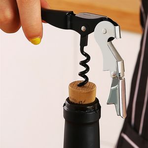 Professionele kurkentrekkerhandmatige wijnopener Cutter Accessoires voor bier massief houten mesfolie kurk fles metaal