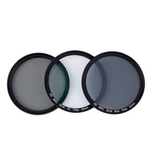 Freeshipping Professional CPL + ND4 + UV Camera Lens Filter Super Slanke Neutrale Dichtheid Fotografie Lens Filter Kit