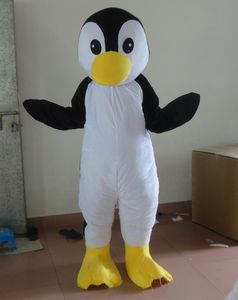 Professionele Custom Black Pinguïn Mascotte Kostuum Karakter Pinguïns Mascotte Kleding Kerstmis Halloween Party Fancy Dress