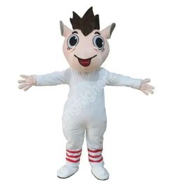 Costume de mascotte de cheval blanc personnalisé professionnel, robe fantaisie de spectacle de fête de carnaval pour hommes et femmes, Costume d'halloween
