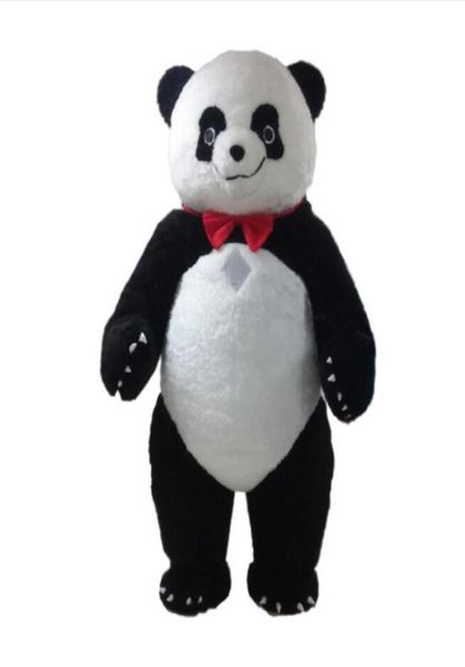 Costume de mascotte de grand panda personnalisé professionnel dessin animé gros panda ours personnage animal vêtements Halloween festival fête fantaisie Dres6080118