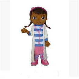 Professionnel personnalisé belle Médecins Costume De Mascotte De Bande Dessinée petite fille Caractère Mascotte Vêtements De Noël Halloween Fête Fantaisie Dr2473