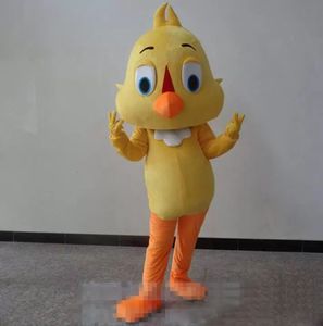 Costume de mascotte poussin jaune personnalisé professionnel dessin animé petit poulet mignon oiseaux personnage vêtements noël Halloween fête déguisement