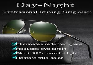 Lunettes de soleil professionnelles de conduite de jour et de nuit, lunettes de soleil polarisées pilotes pour hommes et femmes, nuances anti-éblouissantes, alliage léger en métal Fram7484397