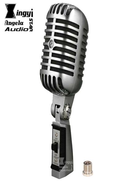 Professionnel Deluxe Rétro Vocal Discours Vintage Rock Classique Filaire Microphone Dynamique Mike Microfonoe Microfono Mikrofon Kara9325308