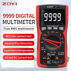 Professionele digitale multimeter Zoyi ZT-y true-rms display analoge tester huidige voltmeter condensator condensator temp vfc ncv hz meter