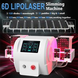 Professionele 6D Diodelicht Laser Afslanken Cellulitis Verwijdering Lichaam Contouren Huid Lifting 6D Lipolaser Machine