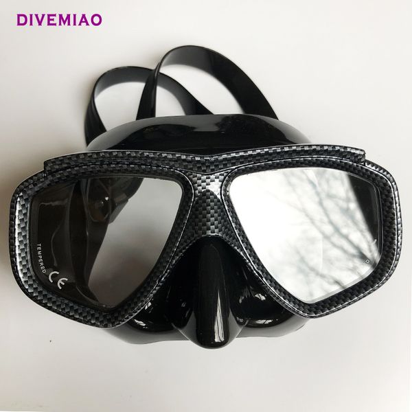 Máscara de buceo profesional para snorkerling gafgle negro sin máscara de buceo con caja para buzo de pesca de lanza