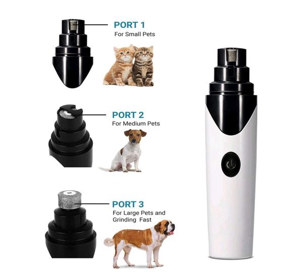 Chien professionnel rechargeable à griffe électrique outil de toilettage à ongles Pet Paws Grinder Clipper Auto Pedicure Dedicure Manufacturer 6396499