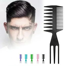 Tootage double côté professionnel peigne de poisson Fish Shape Hair Brush Barber Cair Dyeing Coute Coloring Brush MAN HAUSTYLING TOO