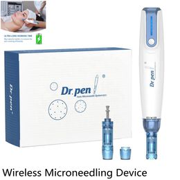 Professionele accessoires DR Pen A9 Face Microneedle Wireless Microneedling Device Derma Auto Micro Mesotherapie Beauty Derma Naaldpatroon huidverzorging