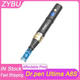 Professionele Dr.pen Ultima A8S Microneedling Pen Roller Met Naalden Cartridges Huidverzorging Draadloos Anti Back Flow Dermapen Schoonheid MTS Machine Gezicht Meso Therapie