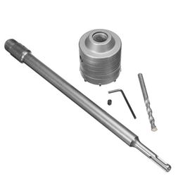 Professionele boren 65mm SDS plus gatzaagsnijder bit kit verlenging metselwerk voor baksteen betonnen cement muur Promotie