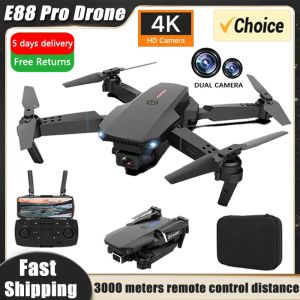 Professionele drone E88 4K Wijdhoek HD-camera WiFi FPV Hoogte Houd opvouwbare RC Quadcopter-Geen cameravrij kinderspeelgoed