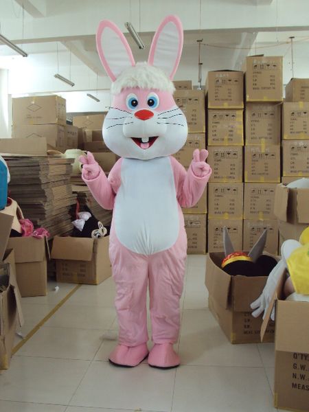 Costume de mascotte de lapin de Pâques professionnel Bugs Lapin Lièvre Adulte Déguisement Costume de Catoon Costume de mascotte costume vente directe d'usine