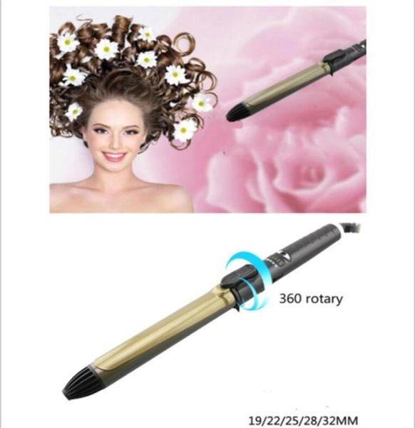 Coiffure de coiffure électrique Auto Rotary professionnelle Curling Curling Iron Wand Waver Automatic Rotation Roller Wave Styler rouleau Curl8987969