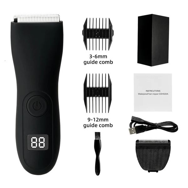Machine de coupe de cheveux électriques de beauté électrique pour les hommes rasoir de beauté ipx7 étanche humide / caisse à sec pour hommes hygiène