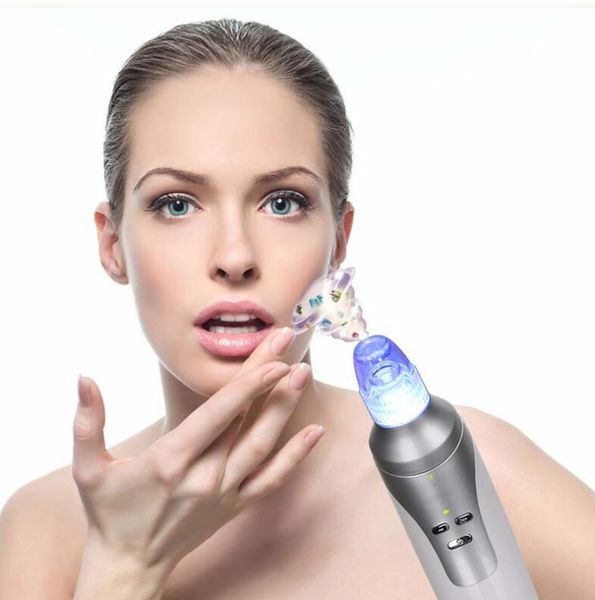 Point noir électrique professionnel enlever le vide Comedo aspiration nez acné peau Pores nettoyant nettoyage du visage outil de soins de la peau Machine