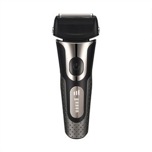 Rasoir électrique professionnel rechargeable barbe rasoir électrique pour hommes visage machine à raser mâle feuille nettoyage rasoir corps