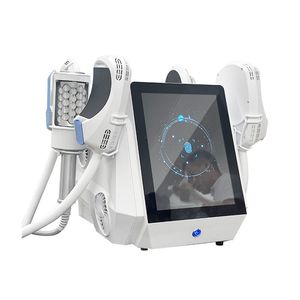 Professionele elektrostimulatie Spieropbouw Emslim Body Contouring Afslankmachine voor vetverwijdering Massageapparaat 4 handgrepen RF + binnenbalroller