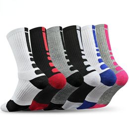 Chaussettes de basket-ball d'élite professionnelle Long Knee Athletic Sport Socks Men Fashion Compression Thermal Winter Socks FY0226