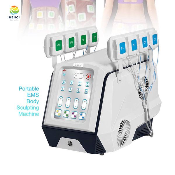 Máquina profesional de Estimulador muscular EMS, estimulador de pulso eléctrico, entrenador muscular, esculturas corporales