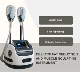 Professionnel EMSLIM NEO minceur 2 poignées avec RF HI-EMT EMS Muscle Sculpt machine Stimulateur musculaire sculptant le corps façonnant l'équipement de salon de beauté de perte de poids