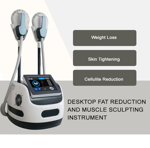 Profesional EMSLIM NEO adelgazante 2 mangos con RF HI-EMT EMS Muscle Sculpt machine Estimulador muscular esculpir grasa reducir la pérdida de peso uso doméstico equipo de belleza