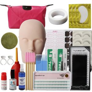 Kit de formation des outils d'extension de cils professionnels Faux faux faux cils kit d'extension 1 pack 19 pièces