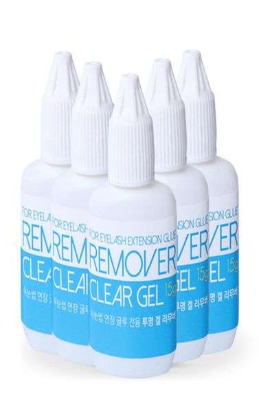 False de colle de cils professionnels Remover 15G Gel transparent enlever pour les cils Glues d'extension de la Corée enlevant les extensions des cils5792736