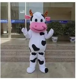 FERME PROFESSIONNELLE VACHE LAITIÈRE Mascotte Costume dessin animé Déguisement Adulte mascotte Parade Costume