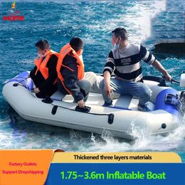 Professionele vissersboten 0,7 mm dikte PVC opblaasbare boot set luchtdekslat bodems watersporten 3-laags mesh kajak set 240425