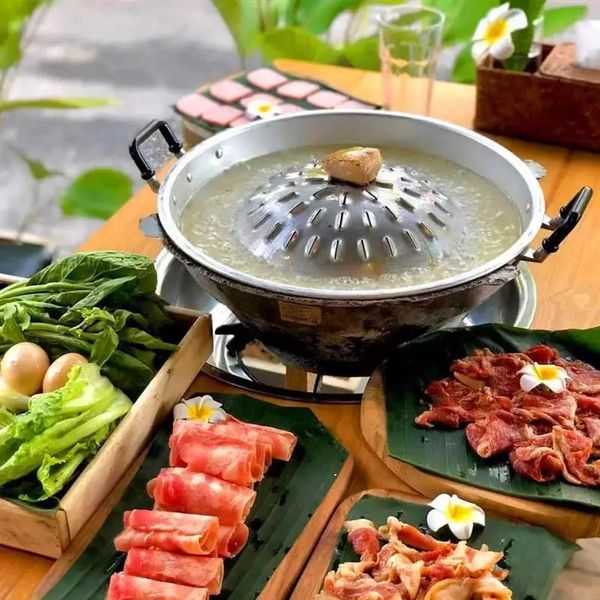 Poêle à gril professionnelle, accessoire de Barbecue de Camping, outils de cuisine Shabu coréens, pour la maison et l'extérieur, 240223