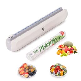 Professionele Food Wrap Cutter Dispenser Hoge Kwaliteit Folie Cling Film Cutter Fast Foil Cutter Kitchen Accessoires Tools 211110