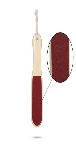 Foot Rasp Rasp Callus Remover Double face spa File de pied en bois pour pédicure Care3819649