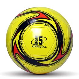 Ballon de Football professionnel TPU taille 5 rouge vert but équipe Match balles d'entraînement Machine à coudre 240301