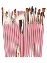 Pinceau de fond de teint professionnel fard à paupières correcteur 15 pièces ensemble de pinceaux maquillage cosmétique pour outils de maquillage du visage femmes Beauty3154965