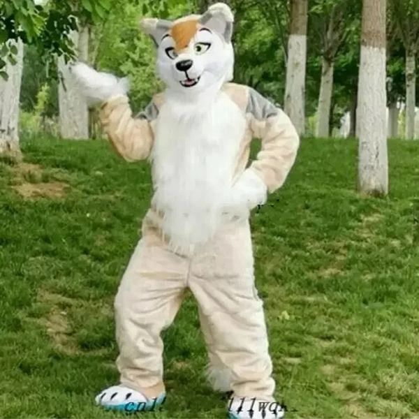 Professionnel Renard Chien Fursuit Mascotte Costumes Halloween Fantaisie Robe De Fête Personnage De Dessin Animé Carnaval De Noël Pâques Publicité Fête D'anniversaire