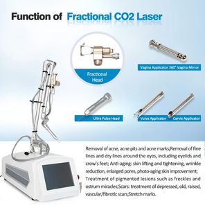 Professionele fractionele CO2 laser machine litteken stretch markeringen verwijdering rimpelbehandeling rf metalen buis huid resurfacing apparatuur CE goedgekeurd