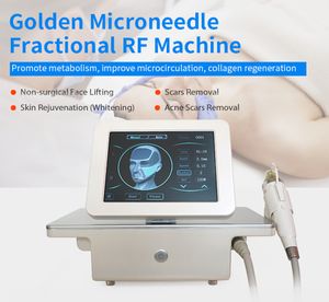 Professionele fractionele Golden RF Microneedle huidverstrakking striae en acne littekenverwijdering behandelingsapparatuur door DHL UPS gratis schip CE goedkeuring