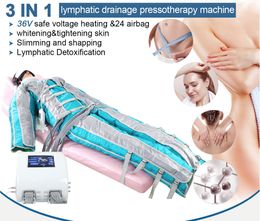 Professionele Volledige Body Massager Pressotherapie Machine 3 IN1 Pressotherapie Lymfatische Afvoerapparaten Luchtdruk Afslanken Detox-apparatuur